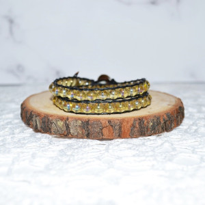 Bransoletka wrap tęcza