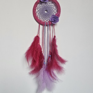 Łapacz snów malinowo-fioletowy