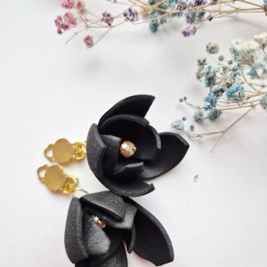 Klipsy kwiaty lekkie