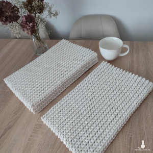 Komplet podkładek prostokątnych szydelkowych 4szt - 25cmx40cm