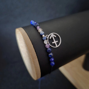 Bransoletka Zodiakalna Strzelec - wersja ze srebrem