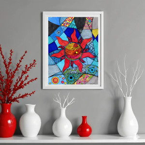 22. UPAŁ - rysunek, plakat.