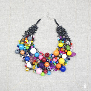 6970 Naszyjnik Artystyczny Bałagan w Stylu Statement