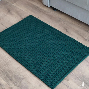 Dywan prostokątny ze sznurka szydełkowy 55cmx85cm