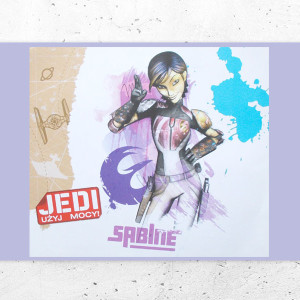 nowy plakat z gwiezdnych wojen, star wars plakaty A4, Sabine plakat gwiezdne wojny rebelianci, nowoczesne plakaty na ścianę, filmowe plakaty, plakaty z filmów, plakaty do pokoju młodzieżowego