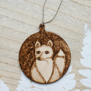 zawieszka na choinkę z lisem