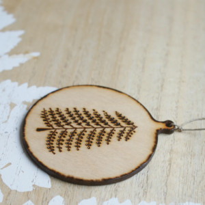 rustykalna zawieszka na choinkę