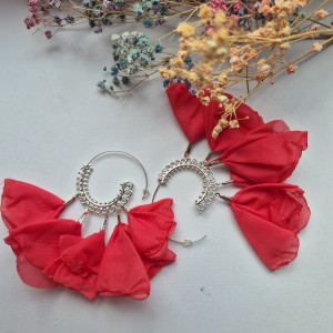 Kolczyki czerwone koła