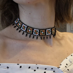 Komplet naszyjnik I bransoletka z koralików