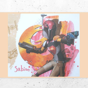 nowy plakat z gwiezdnych wojen, star wars plakaty A4, Sabine plakat gwiezdne wojny rebelianci, nowoczesne plakaty na ścianę, filmowe plakaty, plakaty z filmów, plakaty do pokoju młodzieżowego