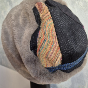 Futrzana  sztuczne futro szara