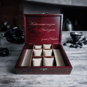 Pudełko na zegarki, bransoletki i łańcuszki, Drewniane na zegarki, bransoletki i łańcuszki