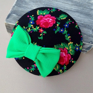 Fascynator w kwiaty folk