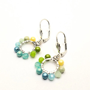 Wiszące kolczyki koła 12