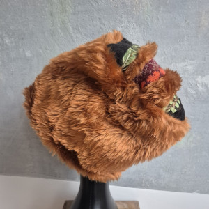 Futrzana  sztuczne futro ruda