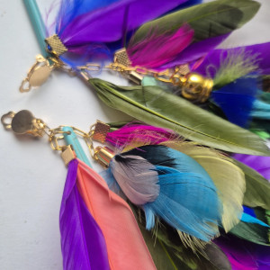 Kolczyki  lub klipsy koła szaleństwo