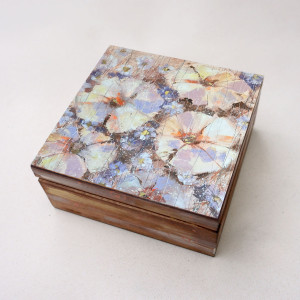 Szkatułka "Flower kiss" 13x13 cm