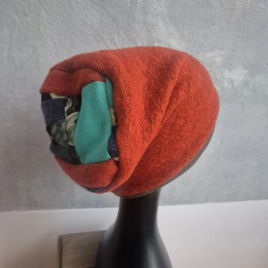 Czapka Smerfetka pomarańczowa zimowa