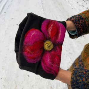 Czapka wełniana  czarna