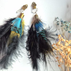 klipsy pióra szaleństwo