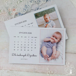 Kartka na dzień Babci i Dziadka w formie magnesu ze zdjęciem dziecka