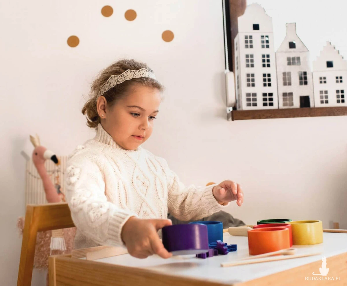 SORTER DREWNIANY MONTESSORI