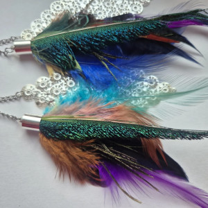 Kolczyki pióra  energetyczne