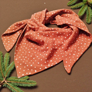 Duża podwójna muślinowa chusta, szal