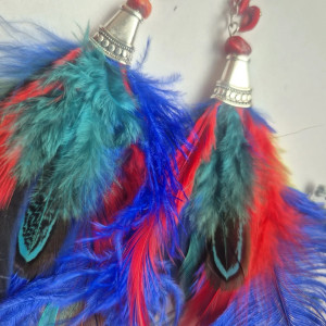 Kolczyki pióra  energetyczne