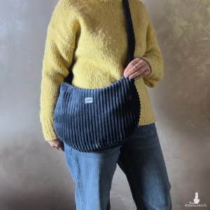 Torba sztruksowa Indianka granatowa