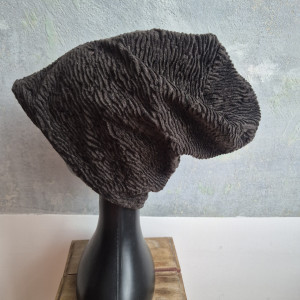 Futrzana  sztuczne futro czapka