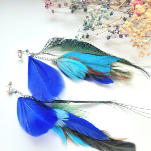 Kolczyki pióra  energetyczne