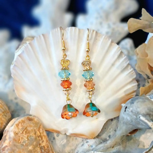 piękne wiosenne kolczyki