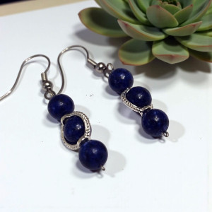 Kolczyki z kamienia lapis lazuli