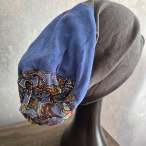 Czapka niebiesko szara Smerfetka