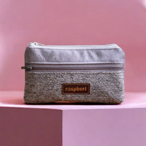 Szary portfelik damski