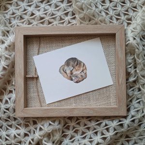 Orzesznica pocztówka ilustracja a6