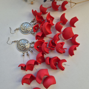 Kolczyki leciutkie duze kolorowe