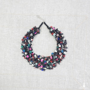 7014 Wielokolorowy naszyjnik boho