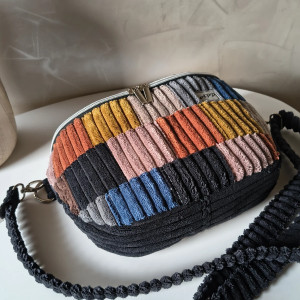 Nerkotorebka/ torebka  sztruksowy patchwork/unikat