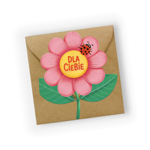 Kartka urodzinowa- Kwiatuszek Dla Ciebue