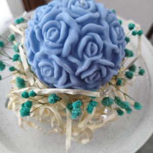 Naturalna świeca z wosku sojowego o aromacie lawendy