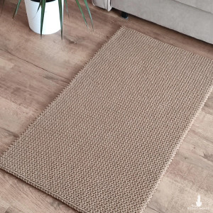 Dywan prostokątny szydełkowy ze sznurka 60cmx110cm
