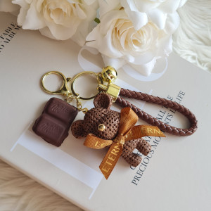 Breloczek do torebki chocolate teddy