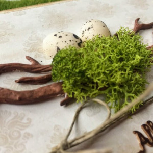 360,Wielkanoc-kartka wielkanocna z chrobotkiem