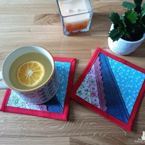 Podkładki pod kubek komplet dwie sztuki