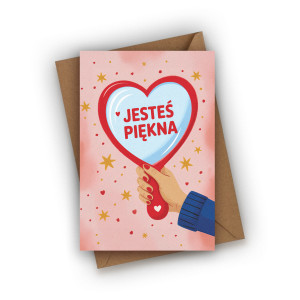 Kartka na Dzień Kobiet- Jesteś piękna!