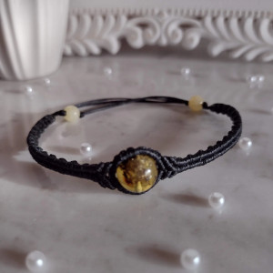 Bransoletka z bursztynem „Słoneczny Blask”