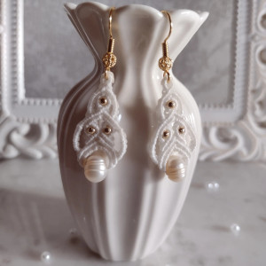 Kolczyki z naturalną perłą „Perłowy Blask”