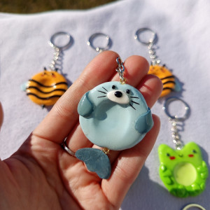 Worry Stones foczka, zabawka sensoryczna, brelok sensoryczny. magic, fanatsy, idealny na prezent